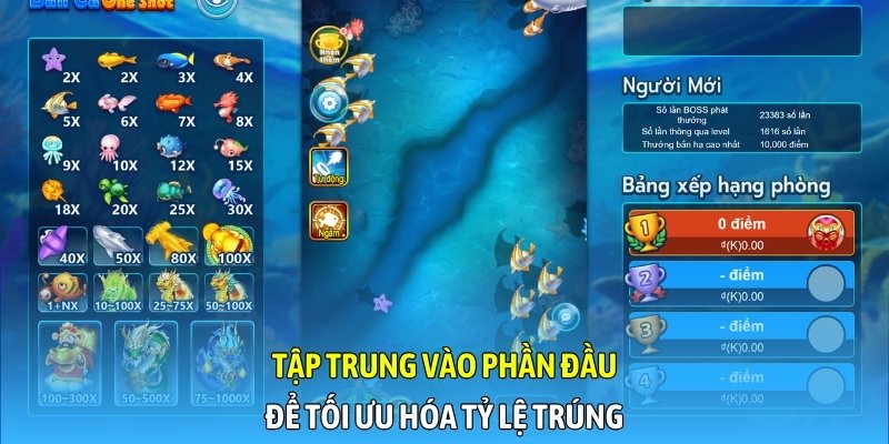 Tập trung vào phần đầu để tối ưu hóa tỷ lệ trúng