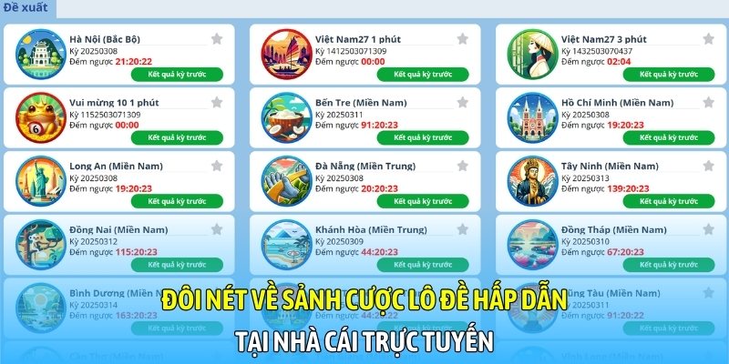 Đôi nét về sảnh cược lô đề hấp dẫn tại nhà cái trực tuyến